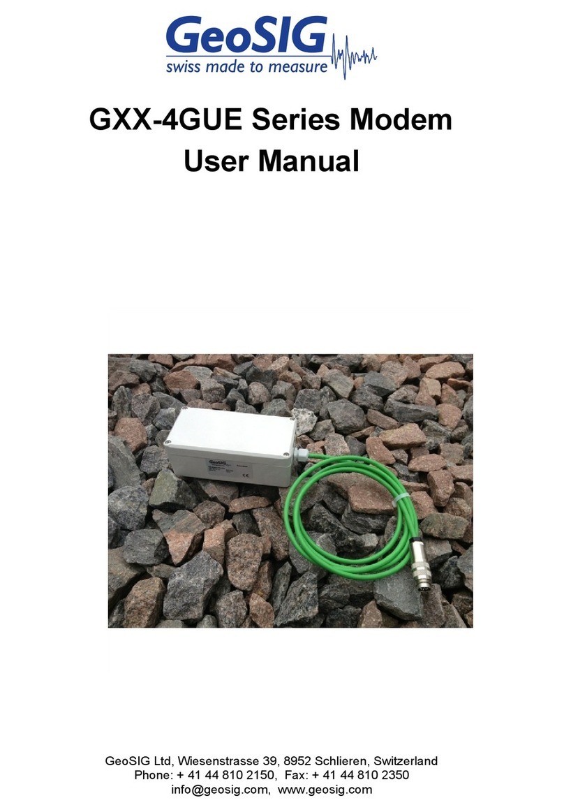 GeoSIG GXX-4GUE Series user manual