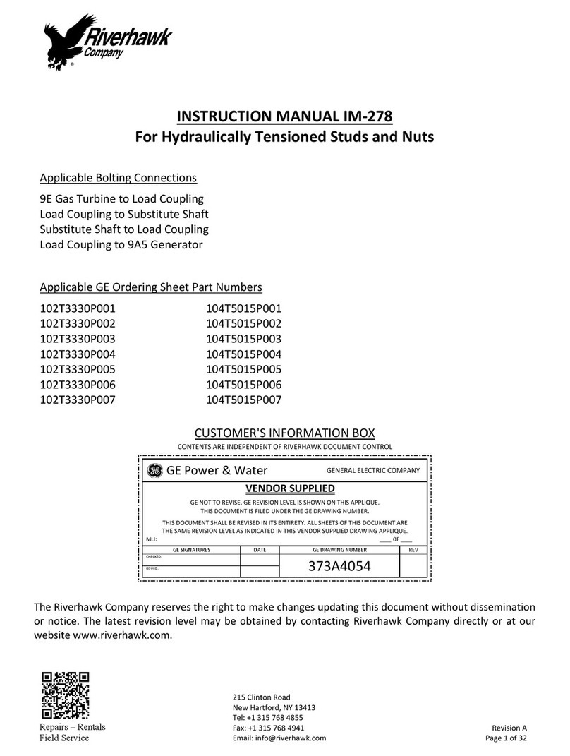 riverhawk IM-278 instruction manual
