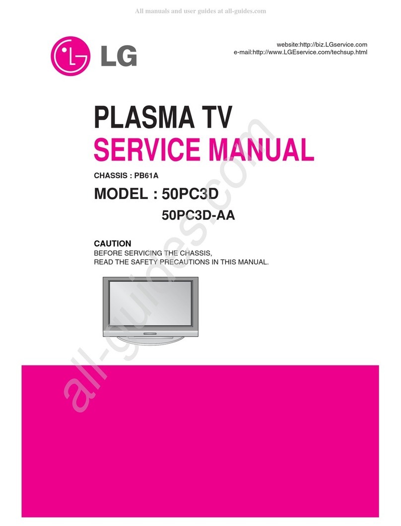 LG 50PC3D -  - 50" Plasma TV User manual