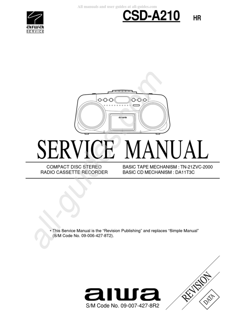 Aiwa CSD-A210 User manual