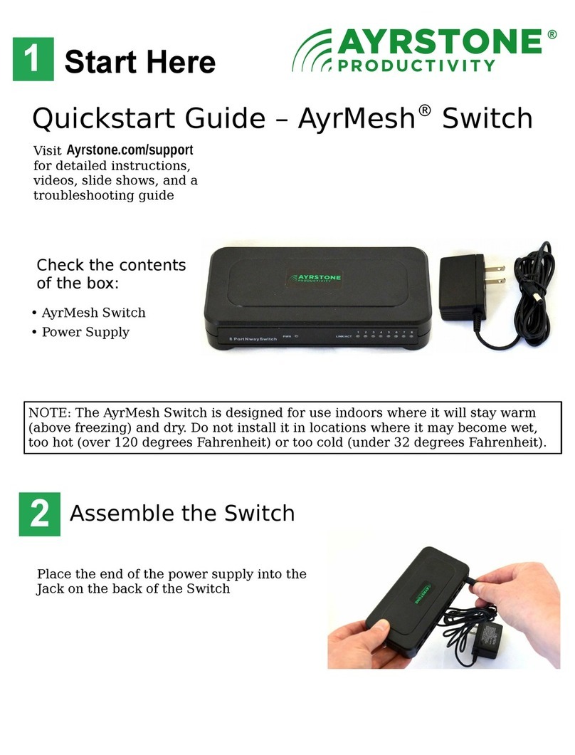 AYRSTONE AyrMesh quick start guide AYRSTONE AyrMesh quick start guide