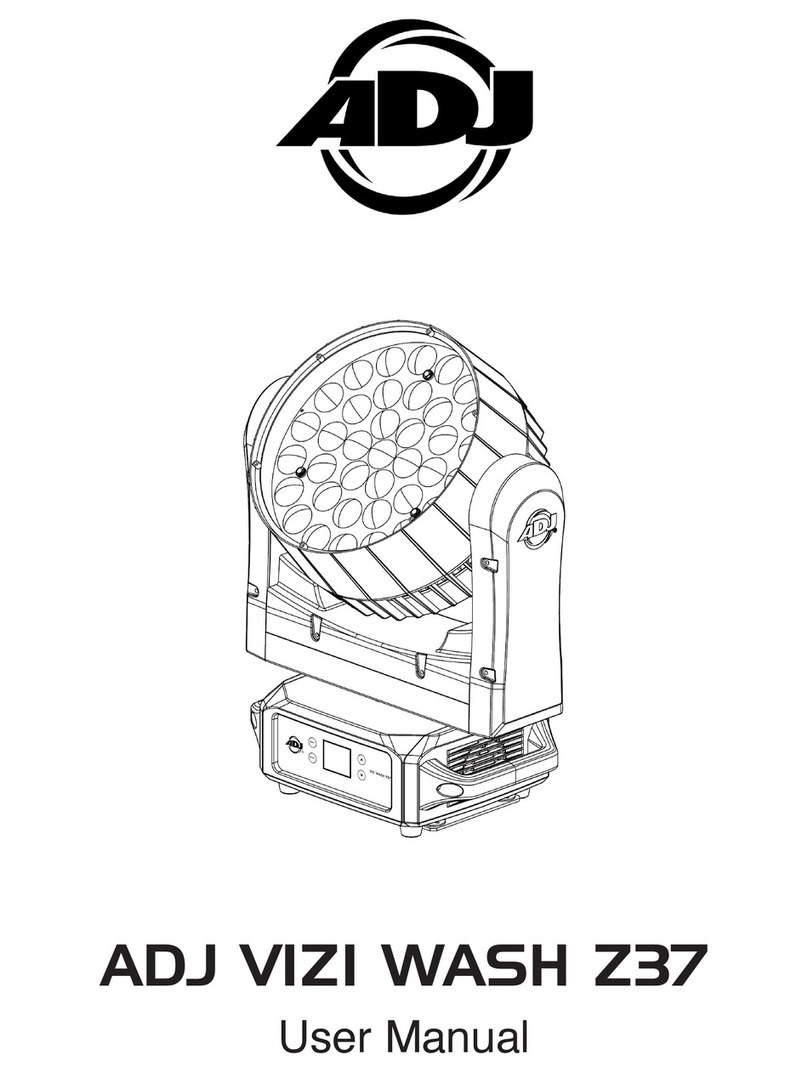 ADJ VIZI WASH Z37 user manual
