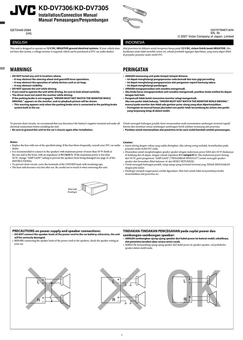 JVC KD-DV7306 User manual