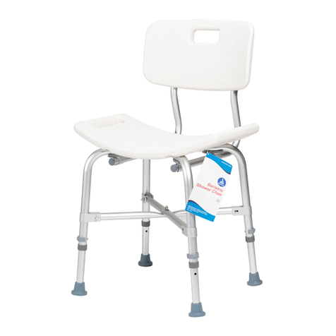 dynarex Bariatric Shower Chair Assembly instructions