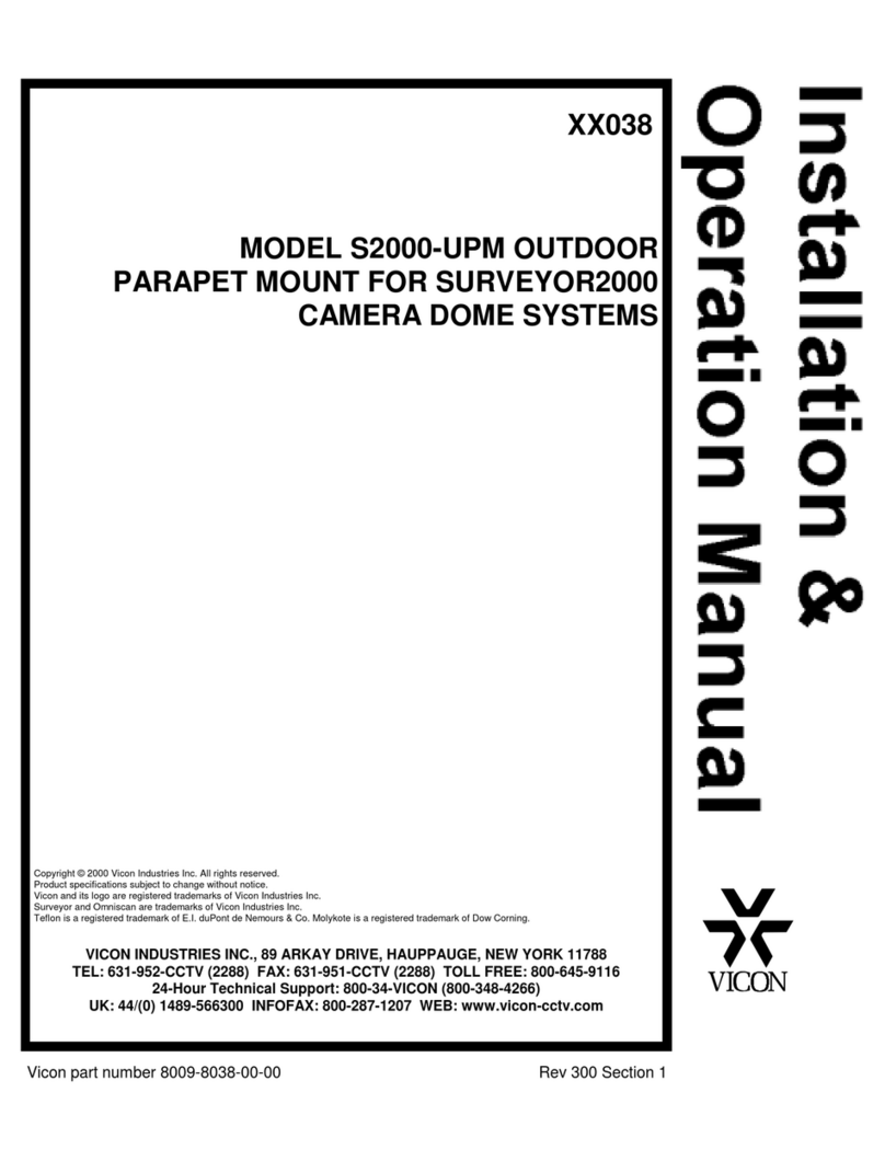 Vicon S2000-UPM User manual Vicon S2000-UPM User manual