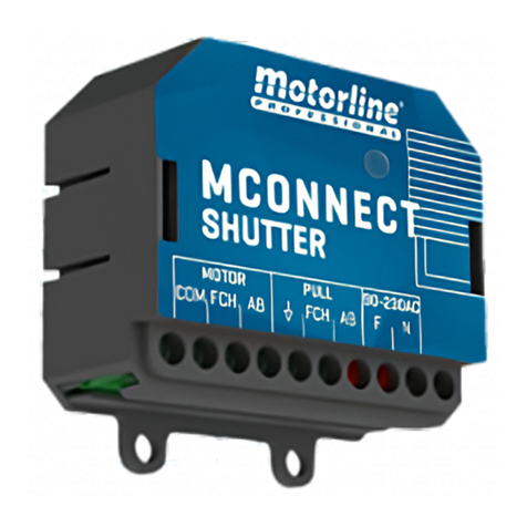 Motorline professional MCONNECT SHUTTER Use and care manual