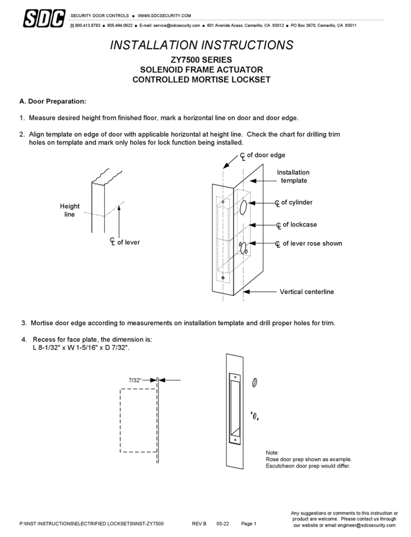 SDC ZY7500 Series User manual
