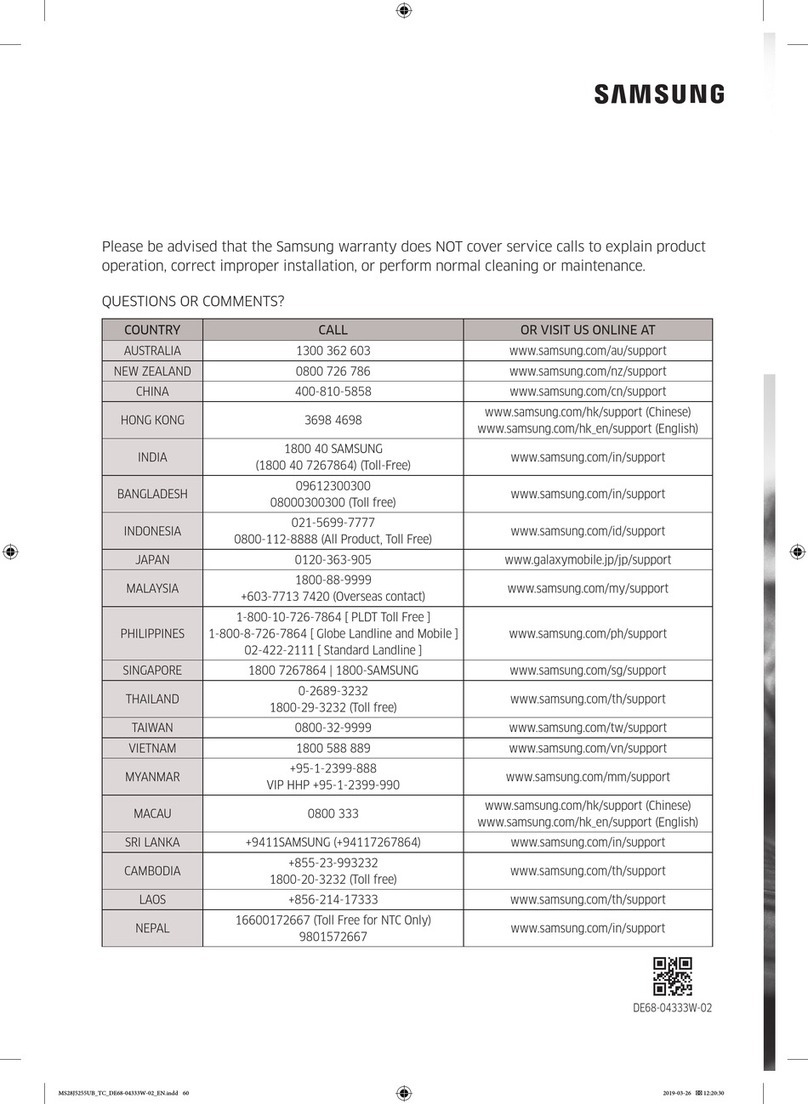 Samsung MS28J5255 series User manual
