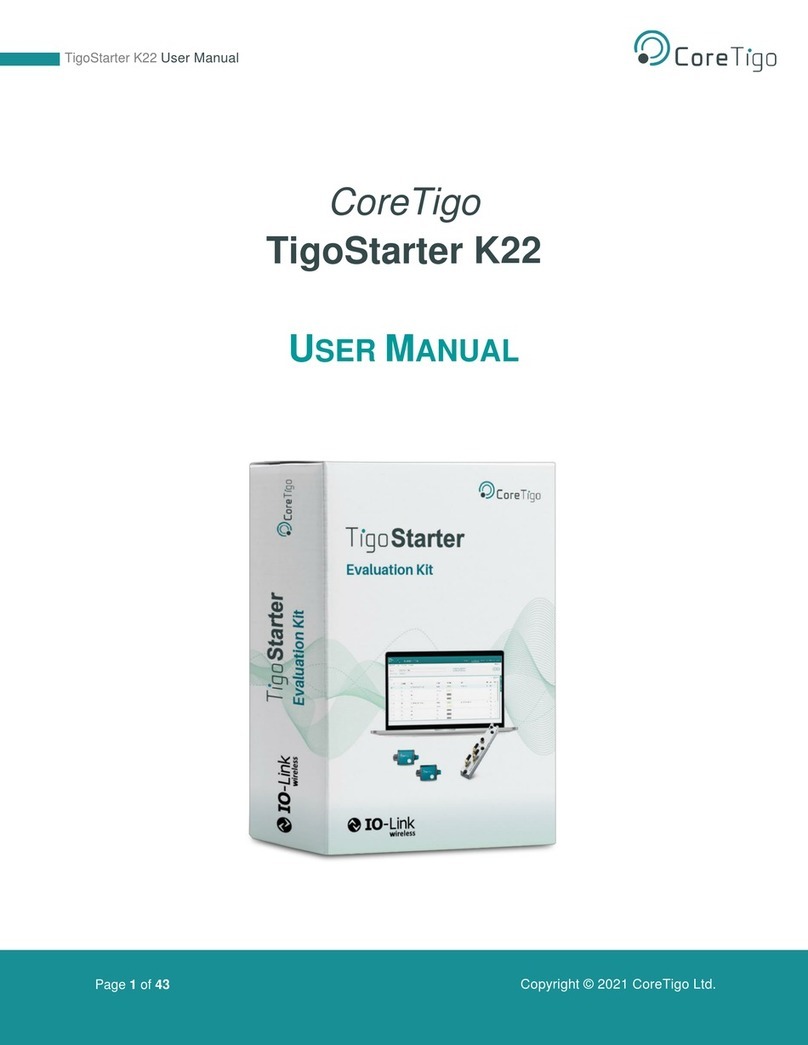 CoreTigo TigoStarter K22 user manual