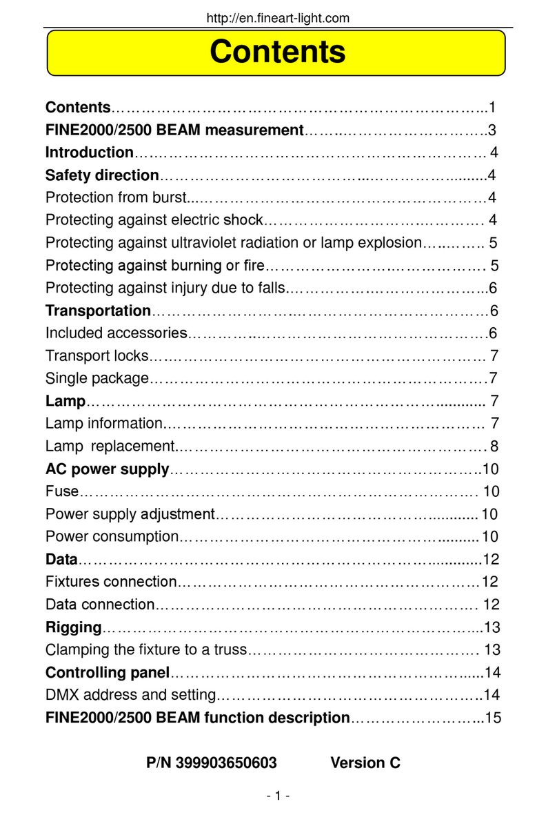 Fineart FINE 2000BEAM manual Fineart FINE 2000BEAM manual