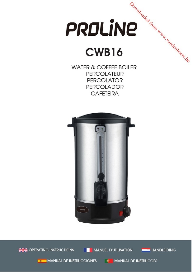 Proline CWB16 operating instructions