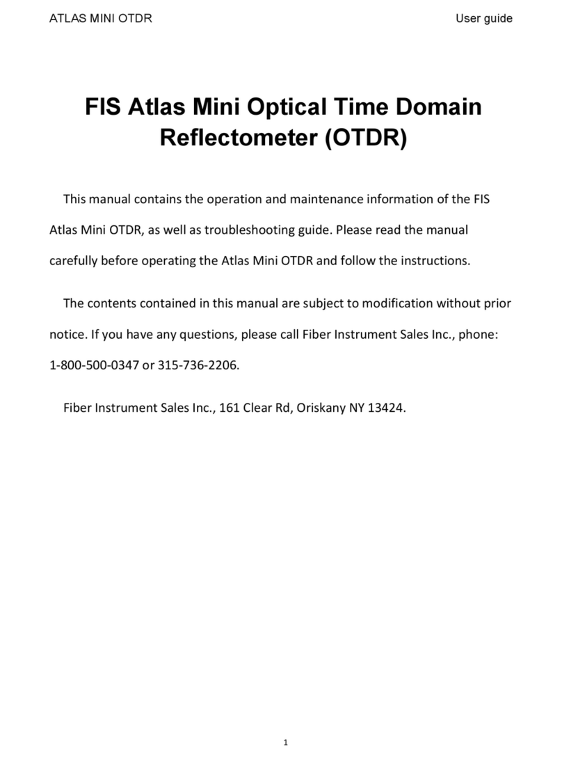 Fiber Instruments Sales ATLAS MINI OTDR manual