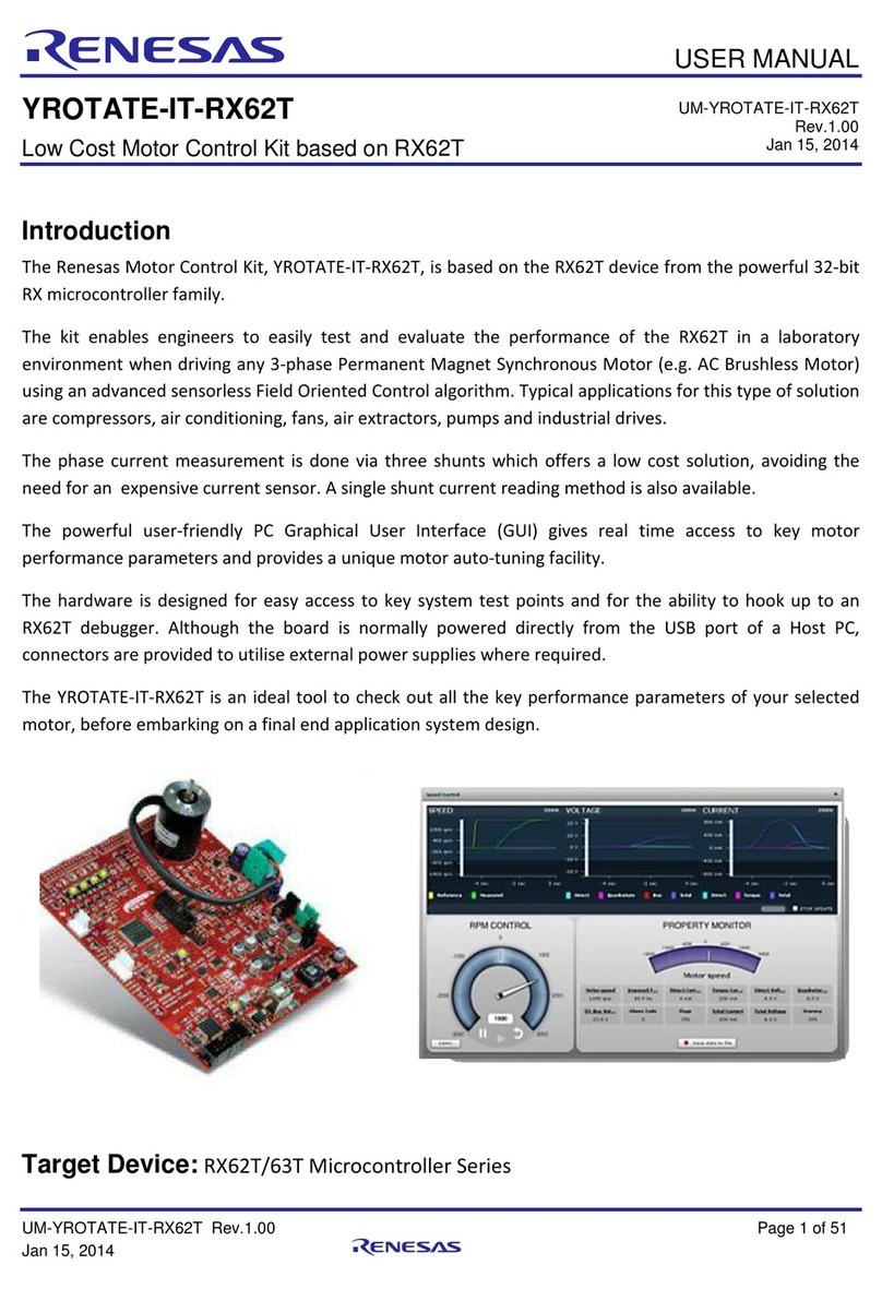 Renesas YROTATE-IT-RX62T user manual