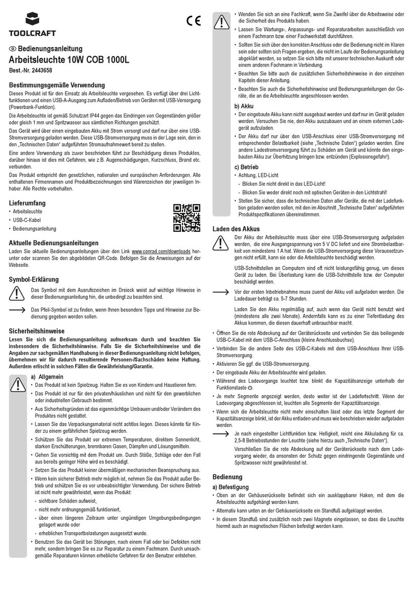 TOOLCRAFT 2443658 operating instructions
