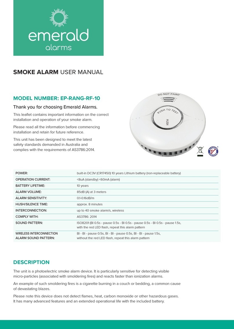 emerald alarms EP-RANG-RF-10 User manual