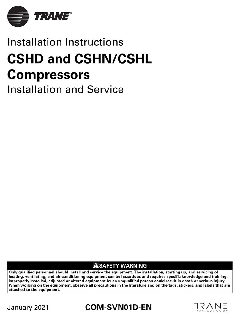 Trane CSHD installation instructions