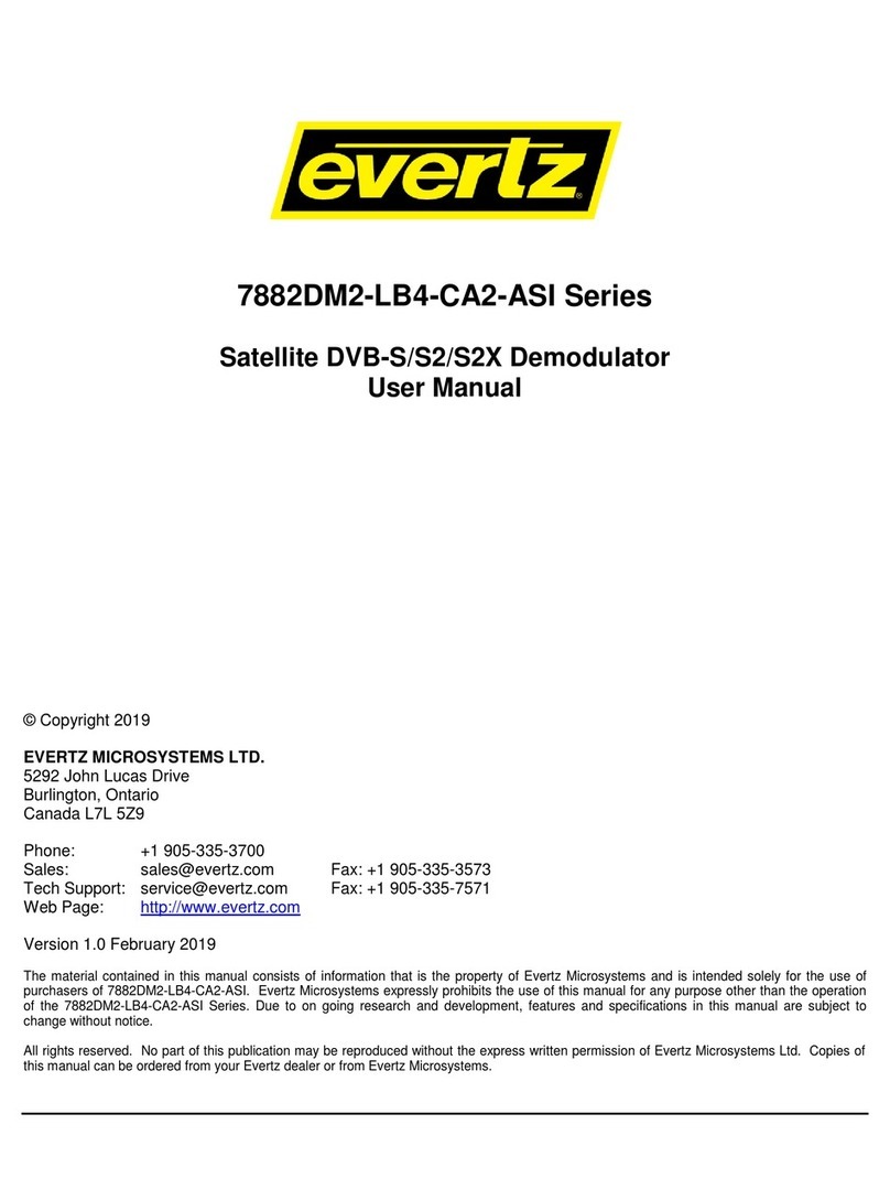 evertz 7882DM2-LB4-CA2-ASI Series user manual