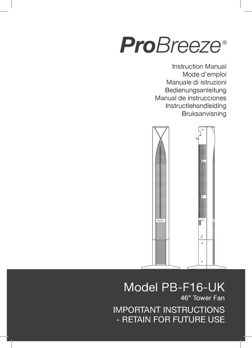 Pro Breeze PB-F16-UK User manual