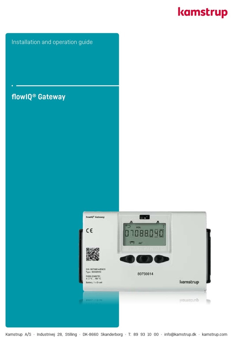 Kamstrup flowIQ Installation and operation guide