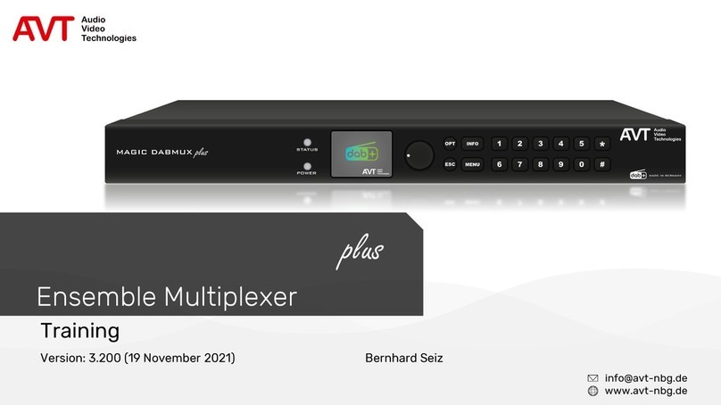 AVT MAGIC DABMUX plus Training