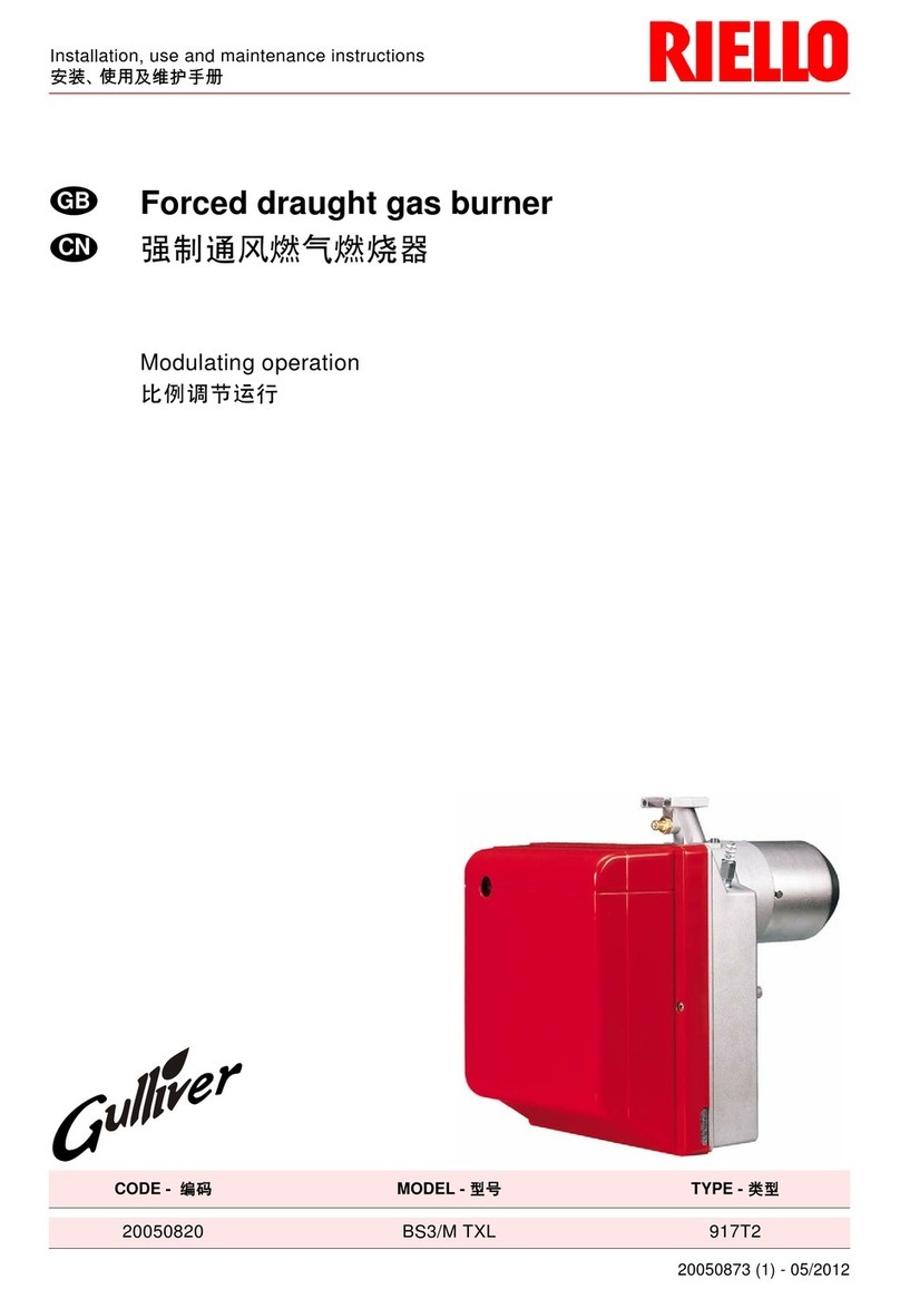 Riello Gulliver BS3/M TXL Quick start guide