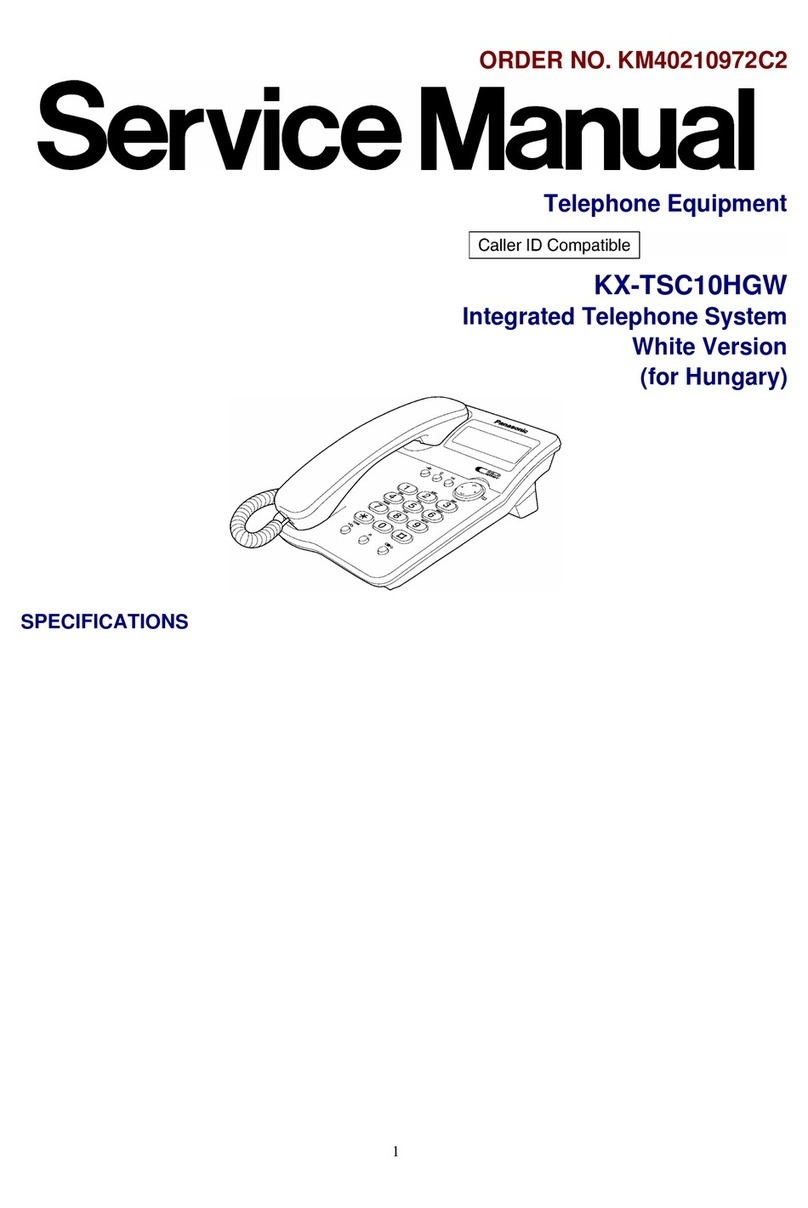 Panasonic KX-TSC10HGW User manual Panasonic KX-TSC10HGW User manual
