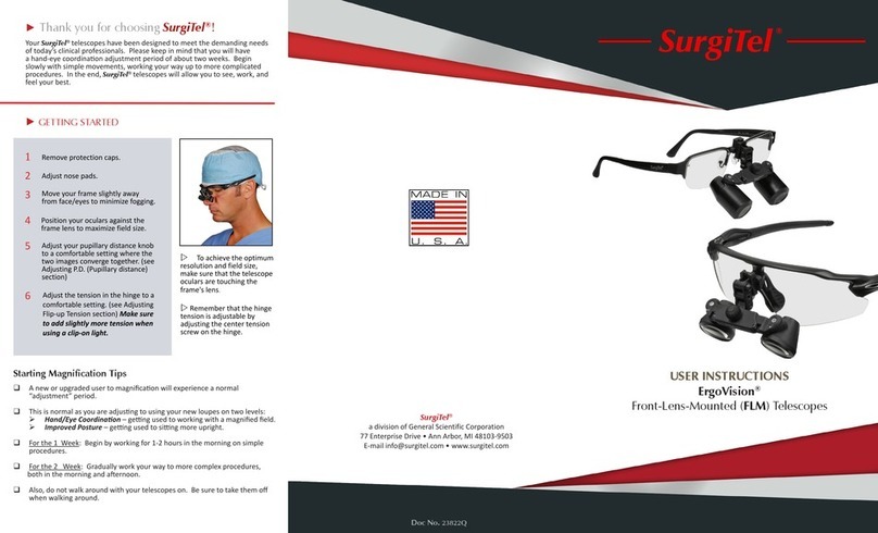 SurgiTel ErgoVision FLM User manual