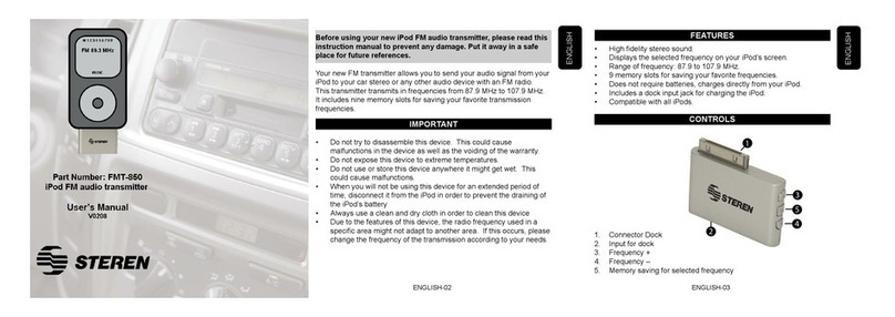 Steren FMT-850 user manual