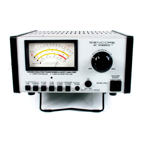Sencore POWERITE PR57 User manual