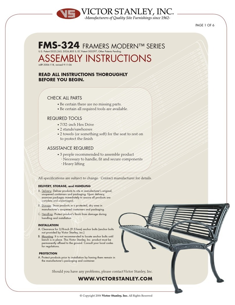 VICTOR STANLEY FRAMERS MODERN Series Assembly instructions