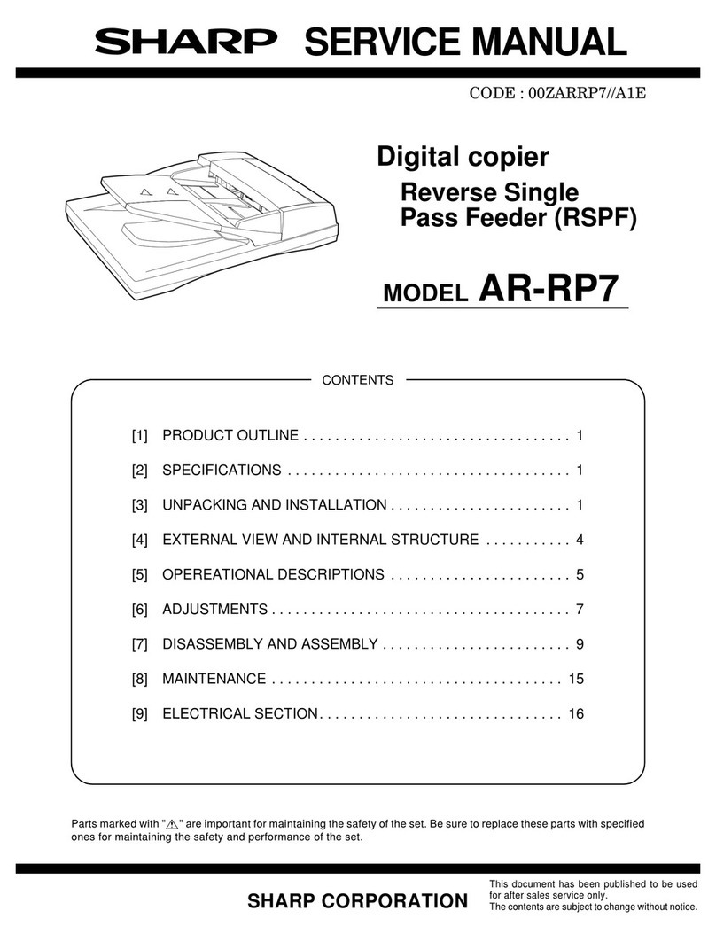 Sharp AR-RP7 User manual