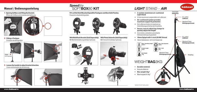 Hahnel Speedlite SOFTBOX80 KIT User manual