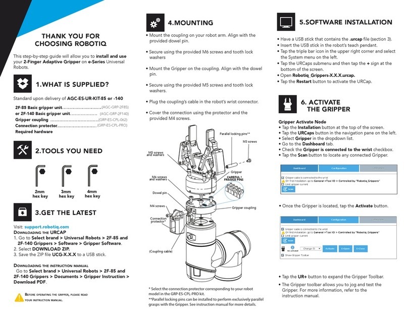 ROBOTIQ 2F-85 quick start guide