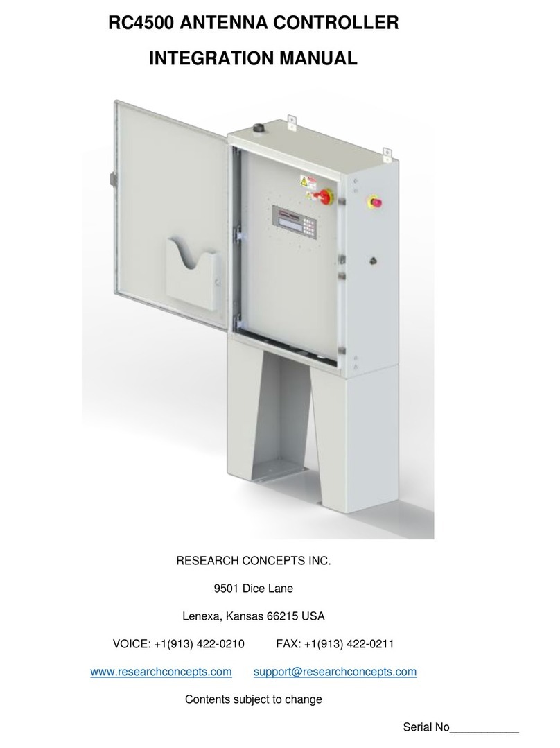 RESEARCH CONCEPTS RC4500 Use and care manual