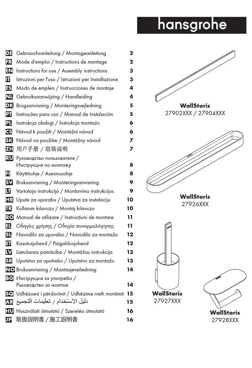 Hans Grohe WallStoris 27902 Series Instructions for use/assembly instructions