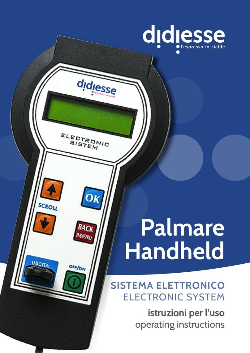 DIDIESSE Palmare Handheld operating instructions