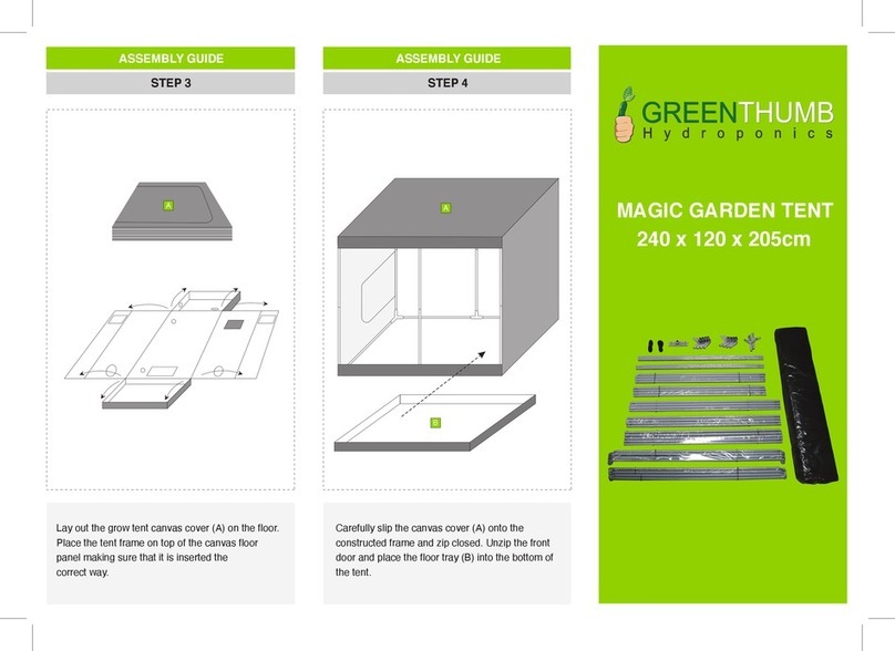 Green Thumb MAGIC GARDEN TENT Assembly guide