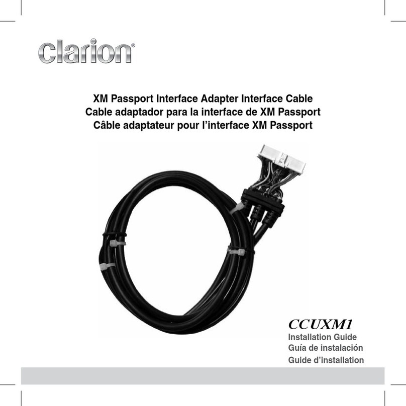 Clarion CCUXM1 installation guide