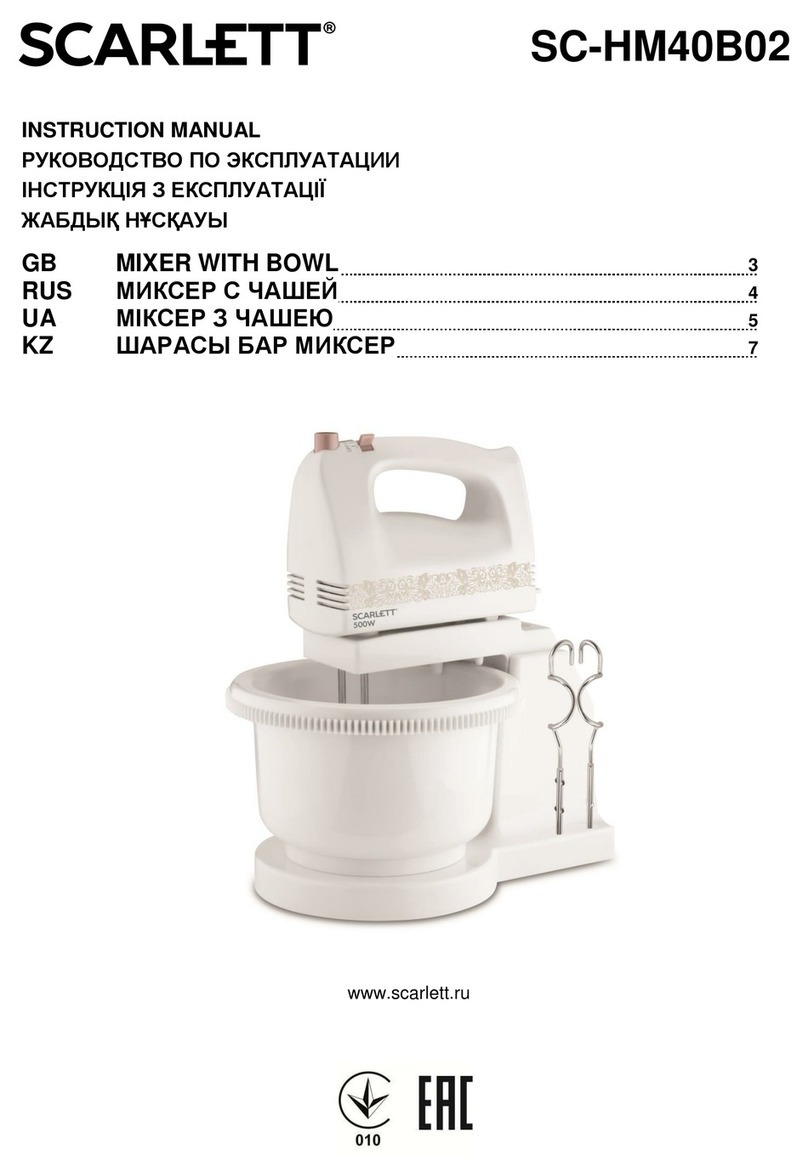 Scarlett SC-HM40B02 instruction manual