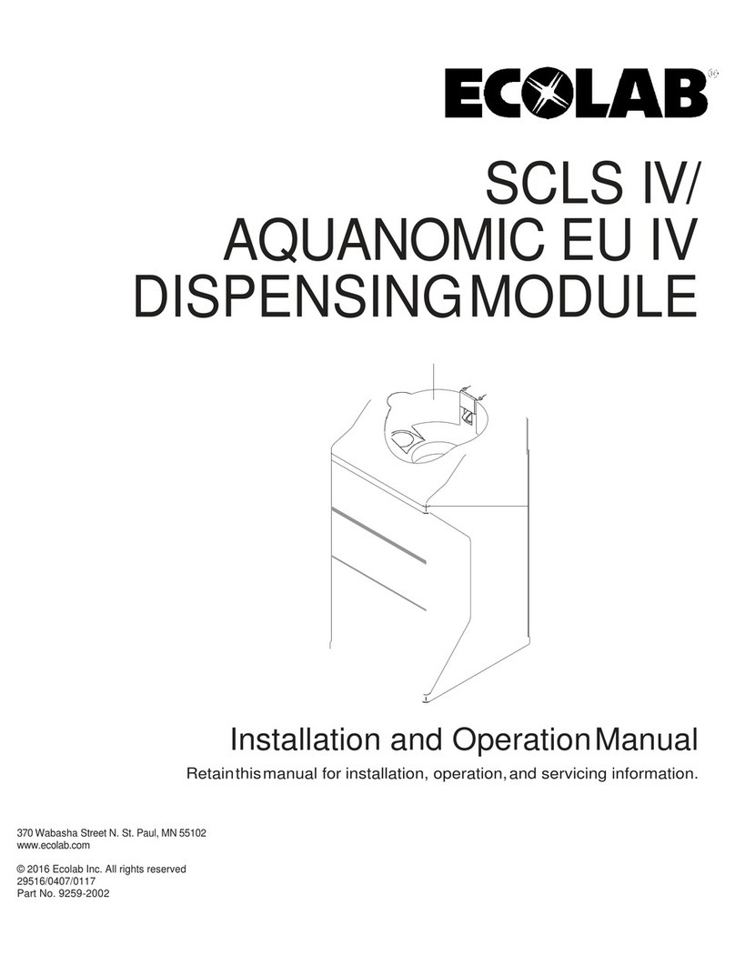 Ecolab SCLS IV Installation and operation manual