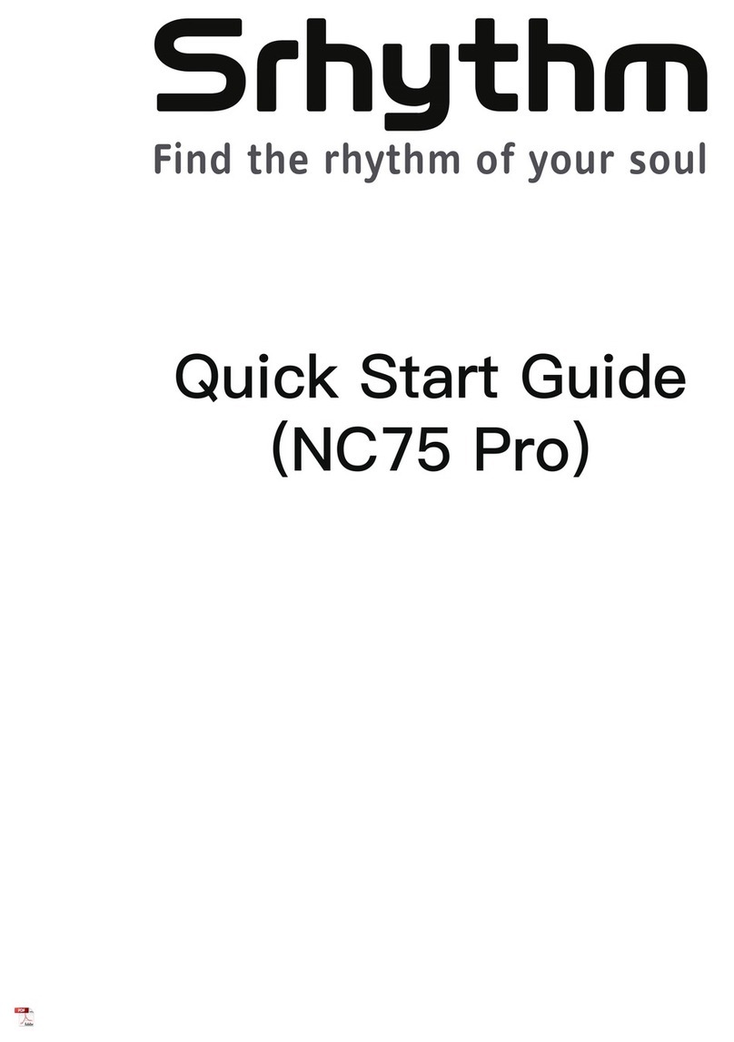 Srhythm NC75 Pro quick start guide
