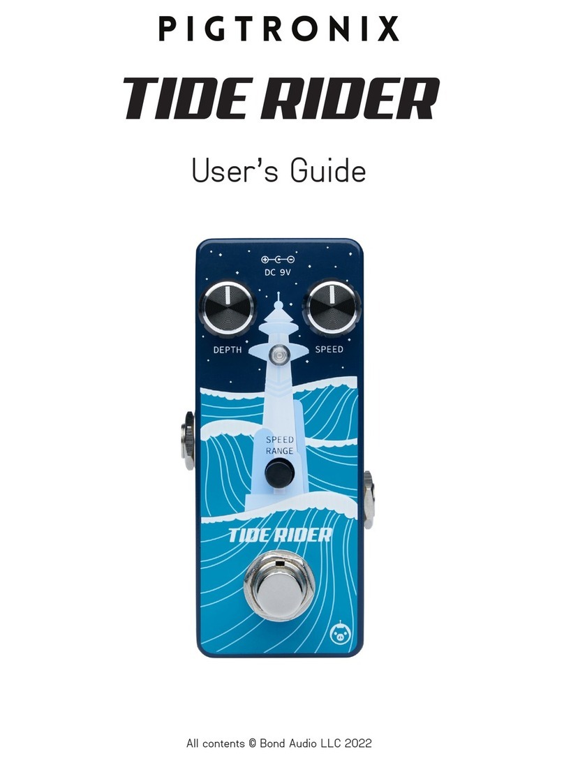 pigtronix TIDE RIDER User manual