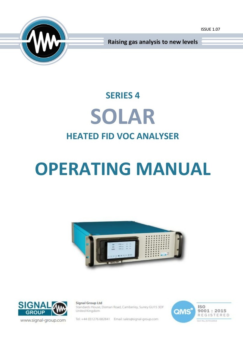 Signal SOLAR 4 Series operating manual