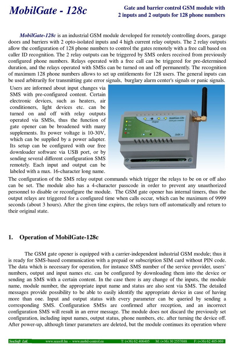 SeaSoft MobilGate - 128c manual