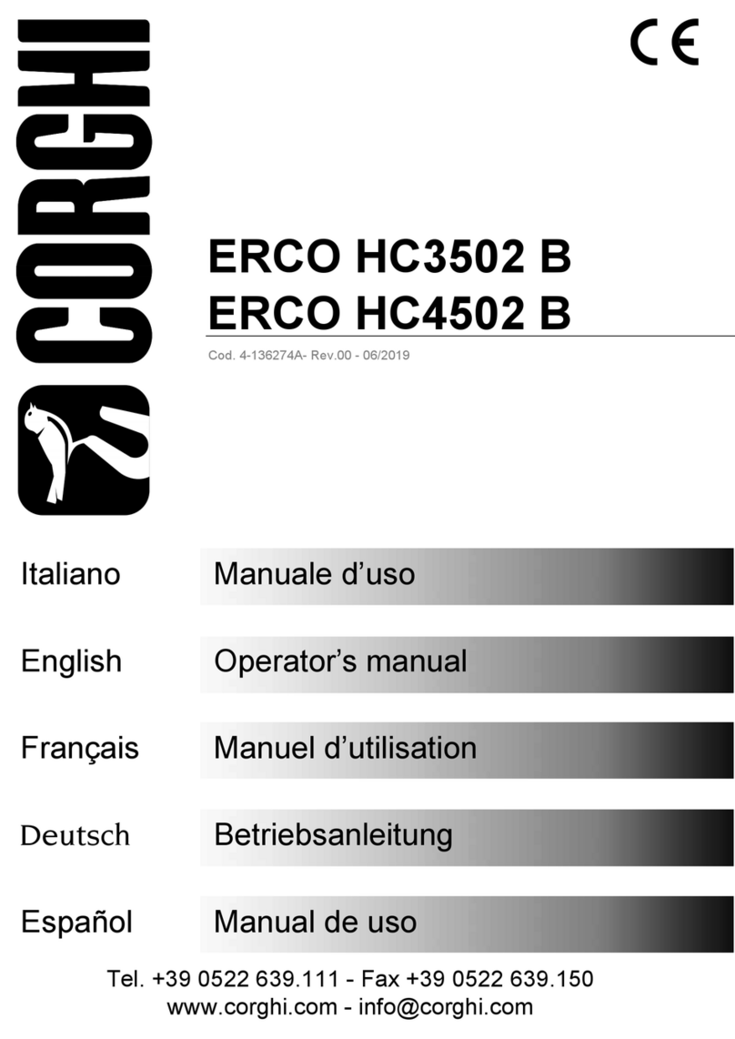 Corghi ERCO HC3502 B Operator's manual