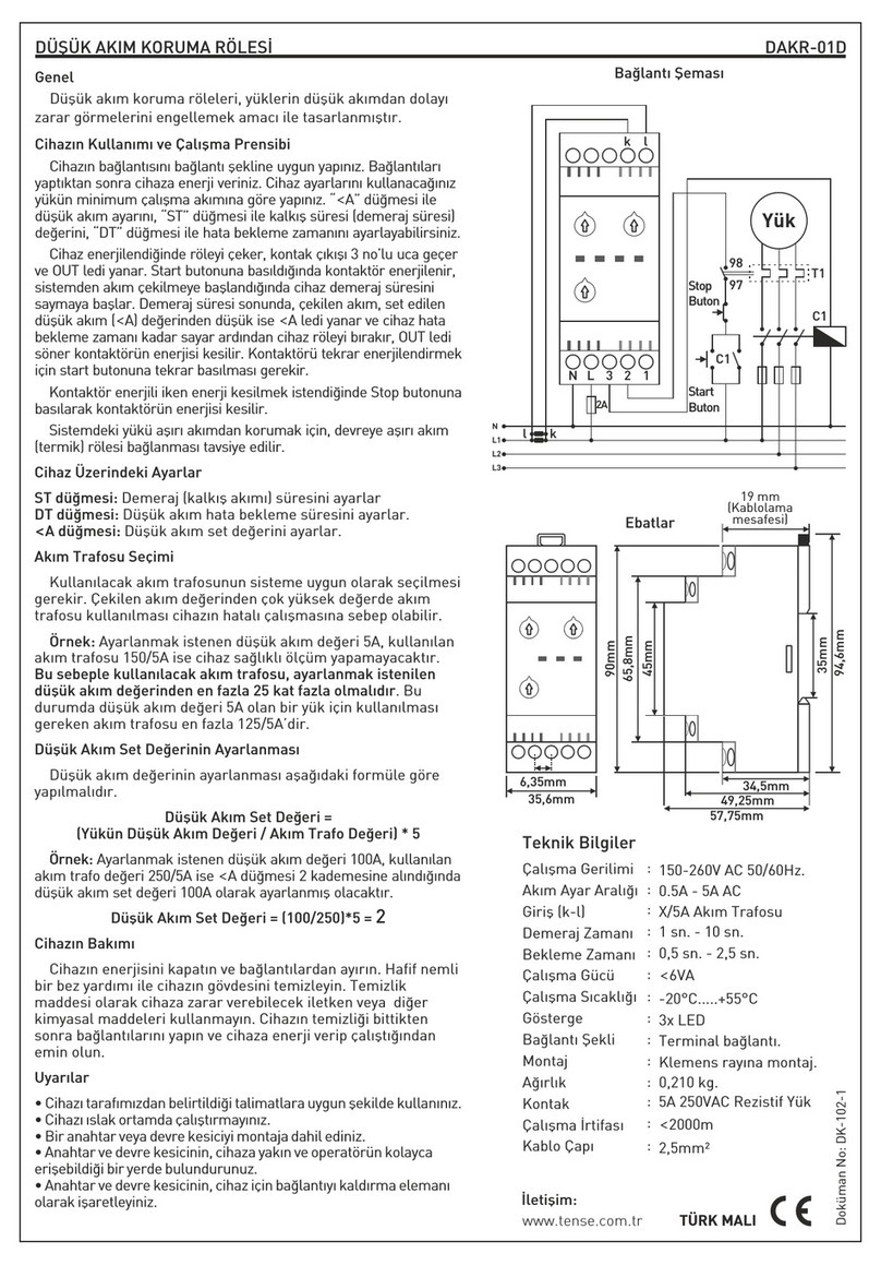 Tense DAKR-01D instructions