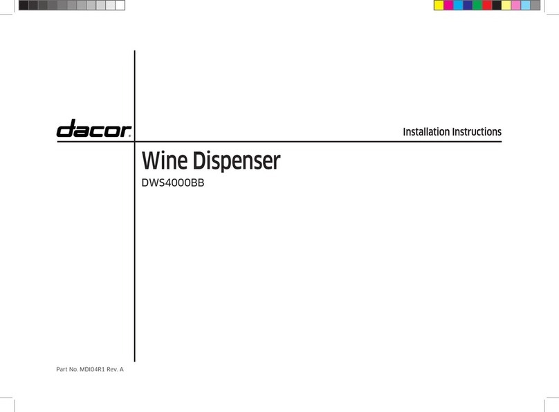 Dacor DWS4000BB installation instructions