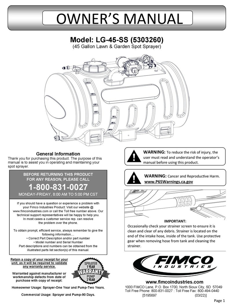 Fimco LG-45-SS User manual Fimco LG-45-SS User manual