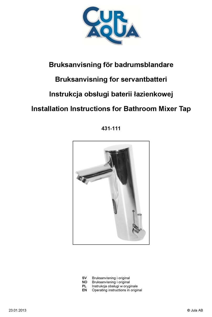 CUR AQUA 431-111 installation instructions