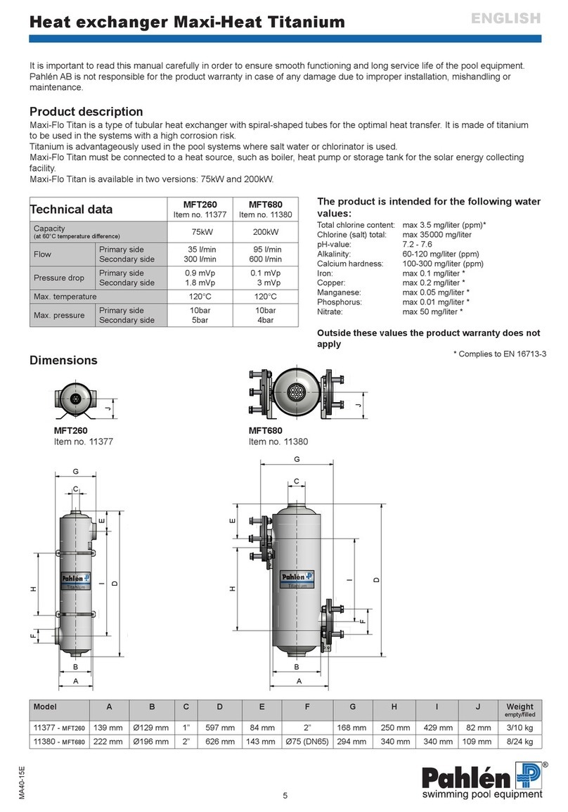 Pahlen Maxi-Flo Titanium MFT260 quick start guide Pahlen Maxi-Flo Titanium MFT260 quick start guide